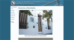 Desktop Screenshot of colegiomartilleros.com.ar